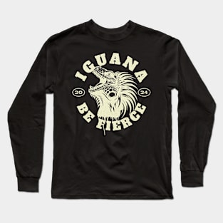 Iguana be fierce Long Sleeve T-Shirt